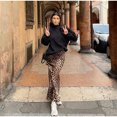 thumbnail image 1 of Falda de satén con estampado de leopardo para mujer, Falda Midi plisada con cremallera lateral, cintura alta, ropa de calle elegante, faldas largas de verano, 1 of 5