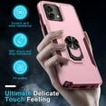 thumbnail image 6 of for Motorola Moto G Stylus 5G 2023 Case with Screen Protector[Not for 2022 Version],Heavy Duty Shockproof Full Body Cover Built in Rotatable Metal Ring Holder Kickstand,Cute Pink, 6 of 17