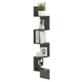 thumbnail image 1 of Costway 1 PCS 5-Tier Floating Bookshelf with Safe Round Edge Space-Saving Plant Display Shelf Gray, 1 of 10
