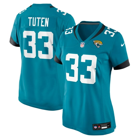 Women's Nike Bhayshul Tuten Teal Jacksonville Jaguars Team Game Jersey