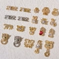 thumbnail image 4 of UDIYO Nail Cubic Zirconia New Year Style DIY Design Nail Accessories Nail Art Decor Jewelry for 2022 Tiger Year, 4 of 7