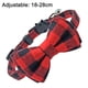thumbnail image 2 of 1. Collar de perro clásico con patrón de copo de nieve a cuadros, 2 of 5
