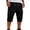 Black, variant on Men's Cargo Shorts Capris Pants Stretch Drawstring Pant Summer Flat Front Loose Fit Trousers with Pockets Black L