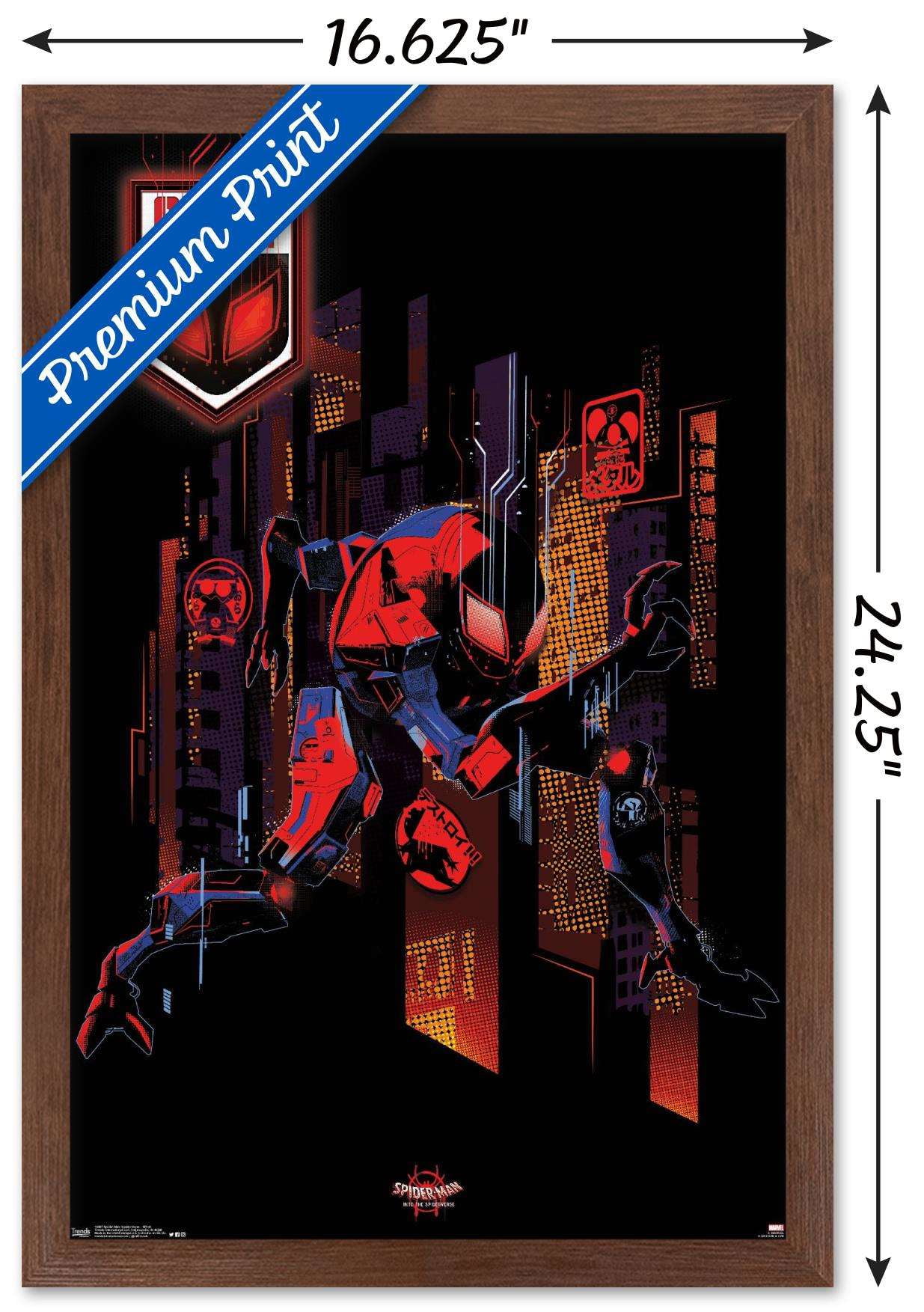 Marvel Spider-Man - Into The Spider-Verse - Sp//Dr Wall Poster, 14.725" x 22.375", Framed