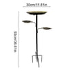 thumbnail image 3 of Bird Bath With 5-prong Stand Outdoor Metal Bird Bath For Use In Garden Patio Or Balcony, 3 of 6