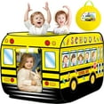 thumbnail image 1 of Autobús escolar Play Tent Britik para niños de 1 a 3 años, interior/exterior, 1 of 9