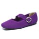thumbnail image 2 of Zapatos Vestir Ballet Pisos Resbalados en Mary Jane para Mujer Dedo Cuadrado Con Correa Tobillo Planos Punto, 2 of 8
