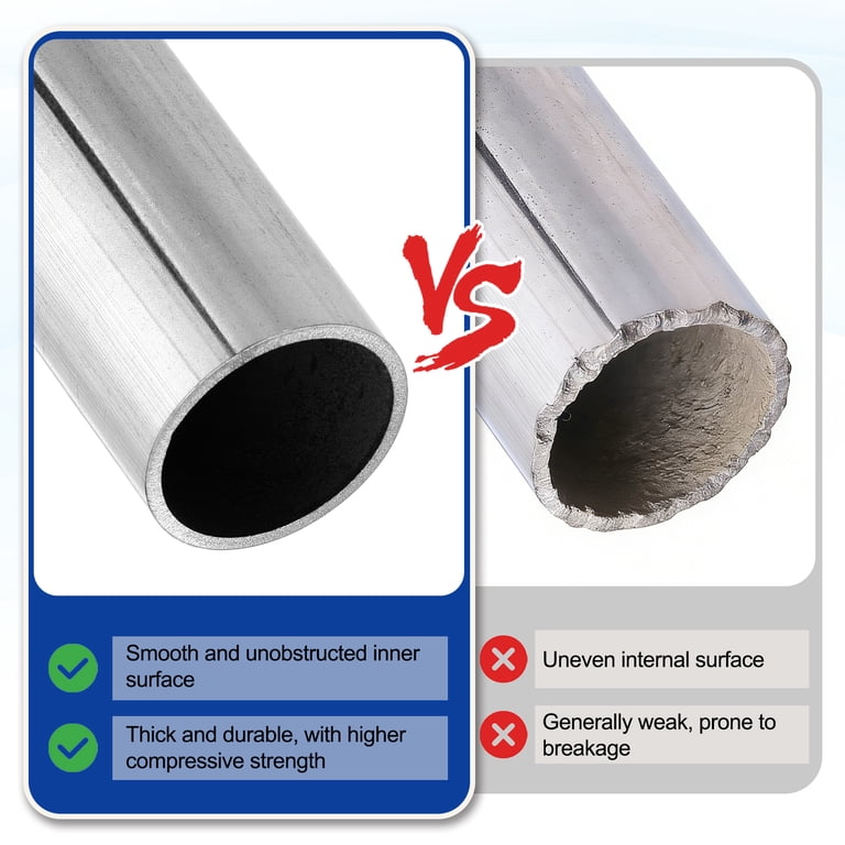 Uxcell 304 Stainless Steel Seamless Tube – 9mm ID X 15mm OD X 305mm Length, Round Capillary Pipe, For Industrial & DIY Projects