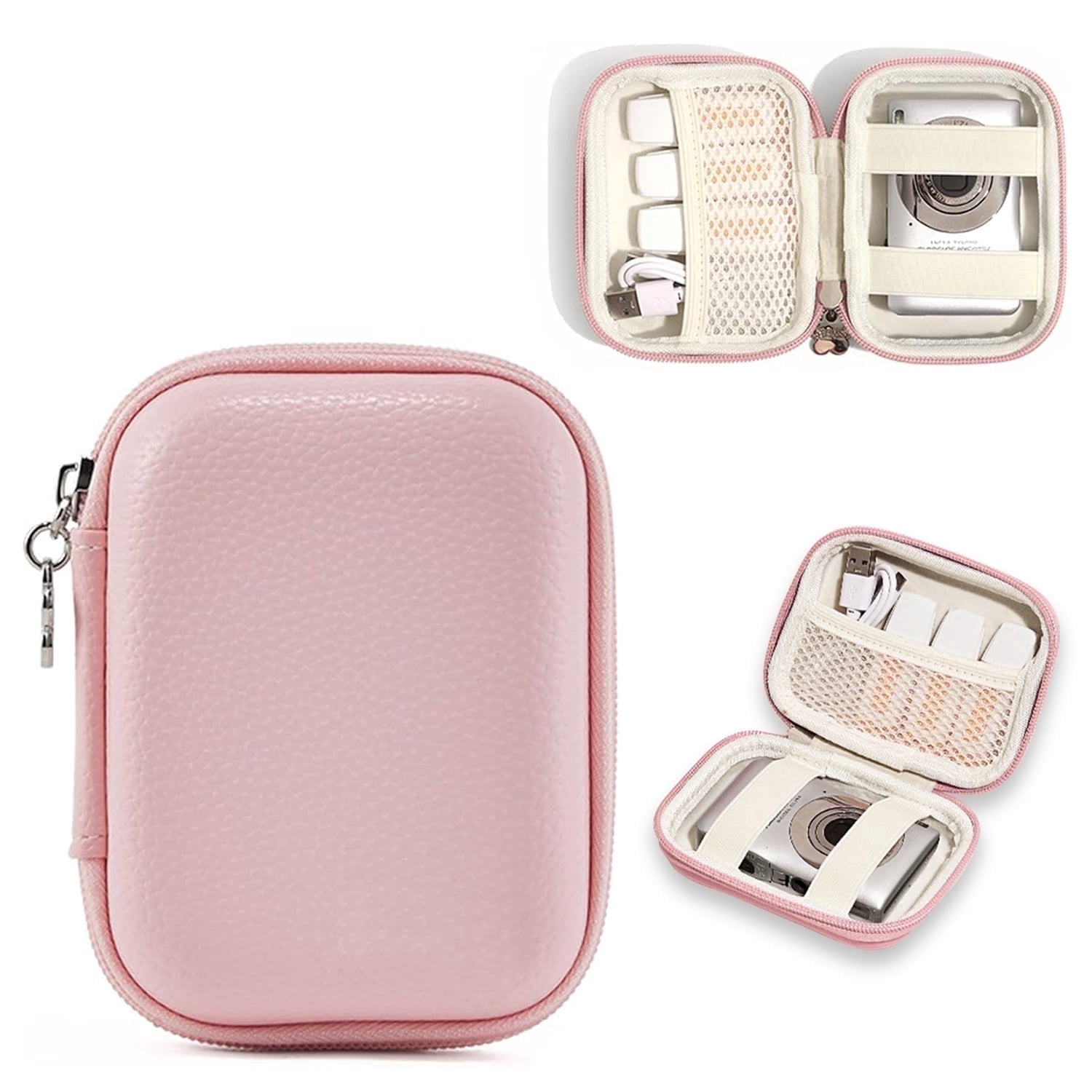 Digital Camera Case Compatible with CAMKORY/for KODAK PixPro FZ45/55 /for Lecran/for VAHOIALD FHD 1080P/for Nsoela, Small (Pink)