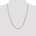 thumbnail image 2 of 14k White Gold 24 Inch 3.35mm Curb Chain Necklace Pendant Charm, 2 of 9