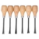 thumbnail image 2 of Juego de cinceles para tallar madera cómodo 6 uds Herramientas de cincel para tallar madera que no se caen acero para escultura de carpintería para carpintero ANGGREK Otros, 2 of 8