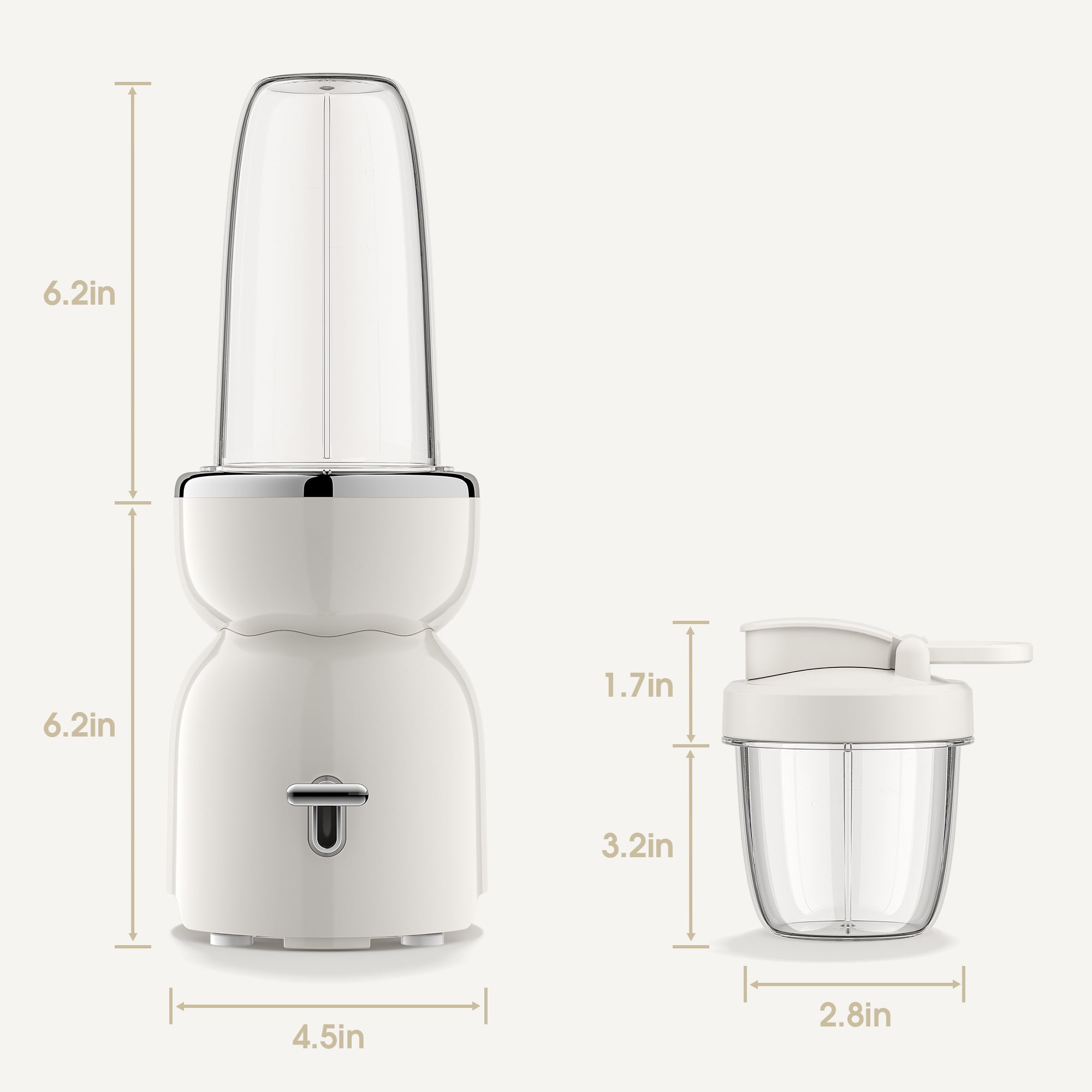 SUGIFT 400W Multipurpose Blender for Smoothies, Personal Blenders with 14oz No-BPA Portable Bottle, for Kitchen, Cream