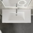 thumbnail image 6 of Eviva Orleans 38"W x 20"D Light Oak Wall Mount Bathroom Vanity with White Porcelain Countertop and Integrated Sink, 6 of 10