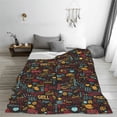thumbnail image 5 of Honeii BBQ Barbecue Grill Print Fleece Blanket - Throw Blanket for Bed, Sofa, Couch, Camping, and Travel , Microplush Ultra Soft Warm Blanket-40"x30", 5 of 7