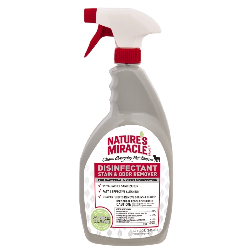 Nature's Miracle Dog Disinfectant Stain & Odor Remover Spray, 32 oz