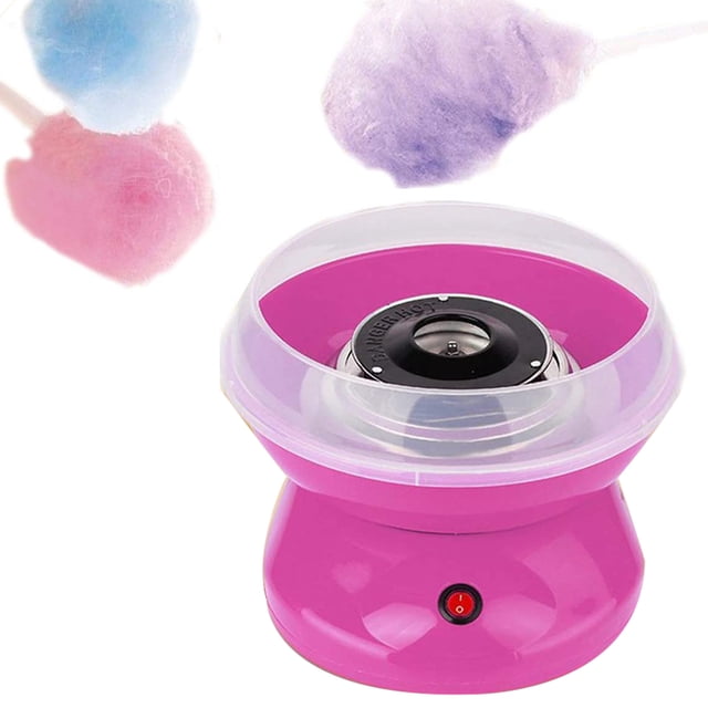 Mini máquina de algodón de azúcar para niños, Kit de fabricante de algodón de azúcar de plástico, máquina de algodón de azúcar, enchufe británico de 220V
