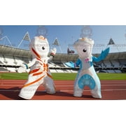 2 BIGGYMONKEYs Aliens Mascot from the 2012 Olympic Games