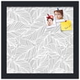 thumbnail image 2 of PinPix 12x12 Custom Cork Bulletin Board Grey White Poster Board Has a Fabric Style Canvas Finish, Framed in Grey White, by ArtToFrames (PinPix-1872), 2 of 5