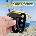 thumbnail image 3 of 2 Pack Boat Telescoping Ladder Rubber Strap Boarding Fixed Lock Belt Adjustable 3-Hole for Pontoon Boat Yacht Roof, 3 of 6