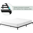 thumbnail image 4 of Homhougo Metal Queen Bed Frame, 6 Inch Queen Size Low Platform Bed Frames, Heavy Duty Mattress Foundation, No Box Spring Needed, Easy Assembly & Strong Bearing Capacity, Matter Black, 4 of 8