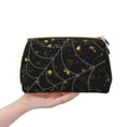 thumbnail image 4 of Cauagu Spiderweb Bats And A Spider Print Large Cosmetic Bag,Portable Cosmetics Pouch Travel Makeup Bag Large Capacity Travel Makeup Case Organizer Makeup Brush Organizer, 4 of 8