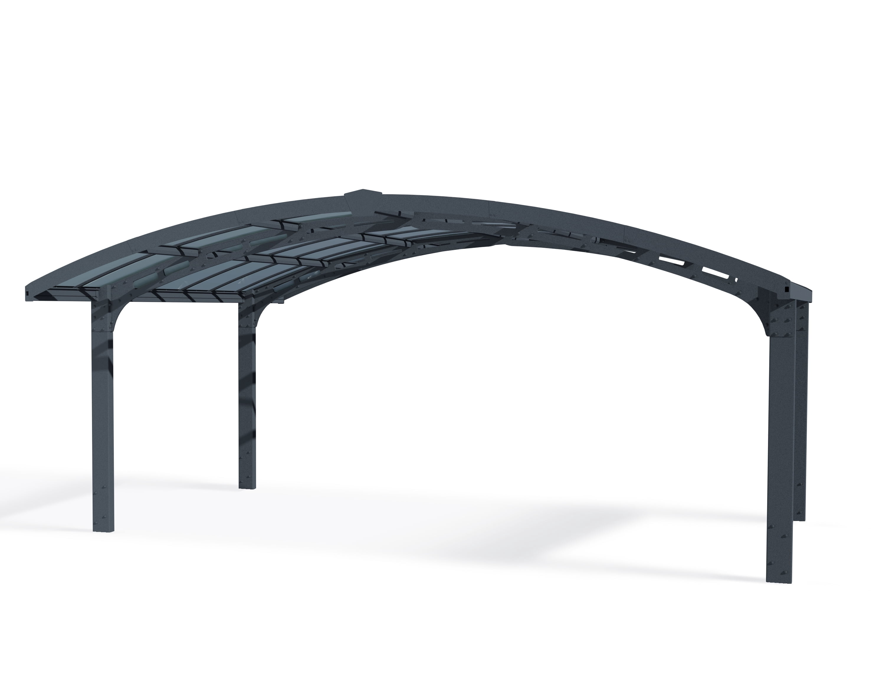 Palram - Canopia Arizona Breeze Double Arch 19' x 16' Carport - Gray