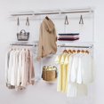thumbnail image 3 of Costway Wall Mounted Adjustable Closet Organizer Custom Metal Closet, 3 of 4