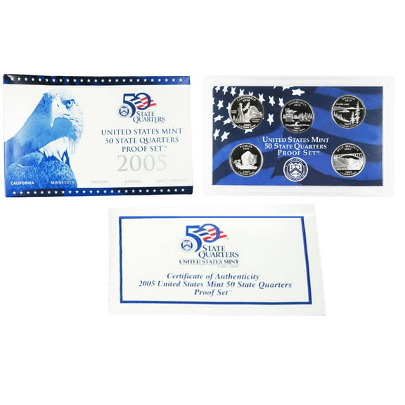2005-S U.S. Clad State Quarters Proof Set
