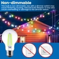 thumbnail image 6 of Great Value A19 LED 7W Decorative E26 Medium Base Green Light Bulbs, 2 Pack, 6 of 9