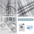 thumbnail image 6 of Blackout Curtains for Bedroom, Grey Striped Room Darkening Window Drapes for Living Room, Modern Geometric Abstract Art Contemporary Thermal Insulated Grommet Curtains, 52x54 inch, 2 Panels, 6 of 9