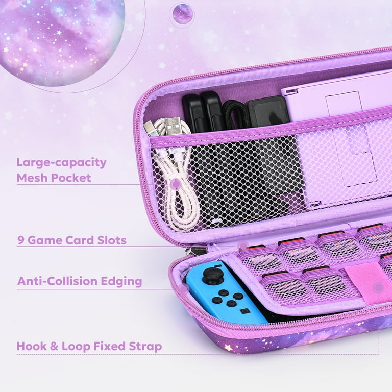 Waterproof NS Switch Case, 14 in 1 Bundle: Carrying, Protective