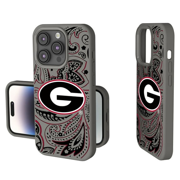 Georgia Bulldogs Paisley iPhone Soft Touch Case