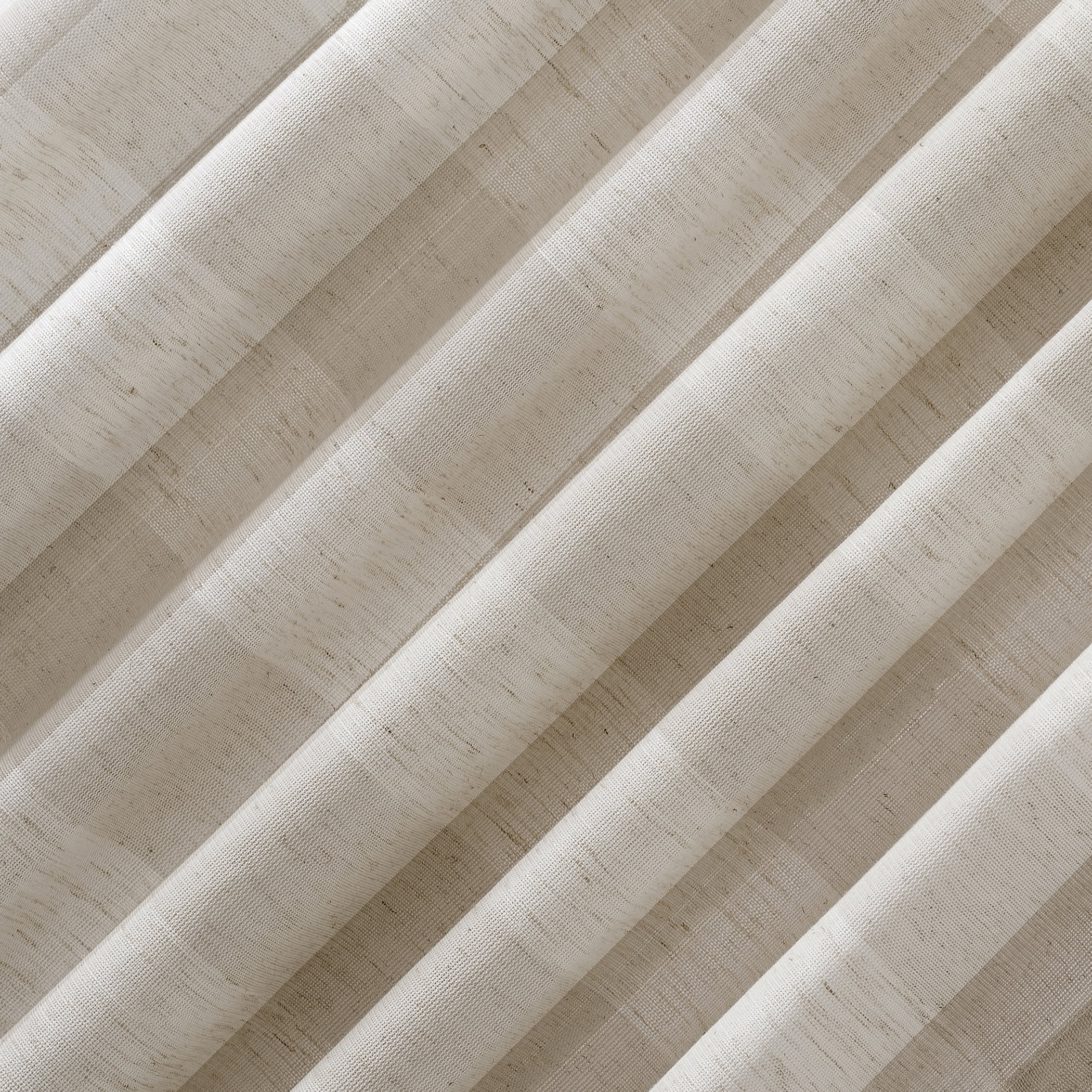 Better Homes and Gardens Buffalo Plaid Semi-Sheer Back Tab Curtain Panel, 50" x 84", Beige