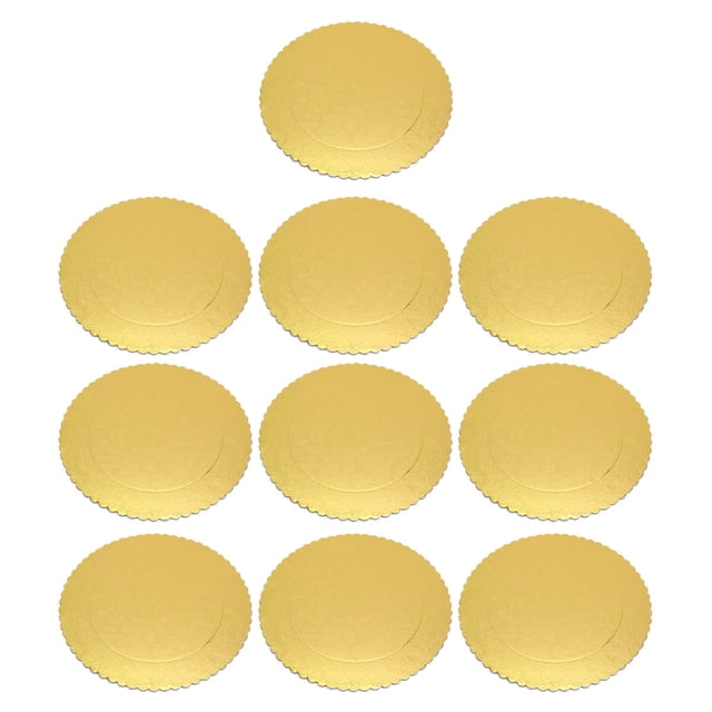 Minkissy 10 Pcs Golden Cake Disc Non Stick Paper For Coffee Shops