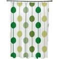 thumbnail image 1 of Simply Daisy 70" W x 73" H Brady Beads Stripe Print Polyester Shower Curtain, Green, 1 of 3