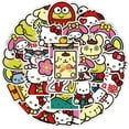 thumbnail image 1 of 40pcs Kulomi Hello Kitty Sticker Cool Penguin Cartoon Melody Hand Account Cute Hand Account Sticker Sanrio Stickers  Laptop Skin, 1 of 7