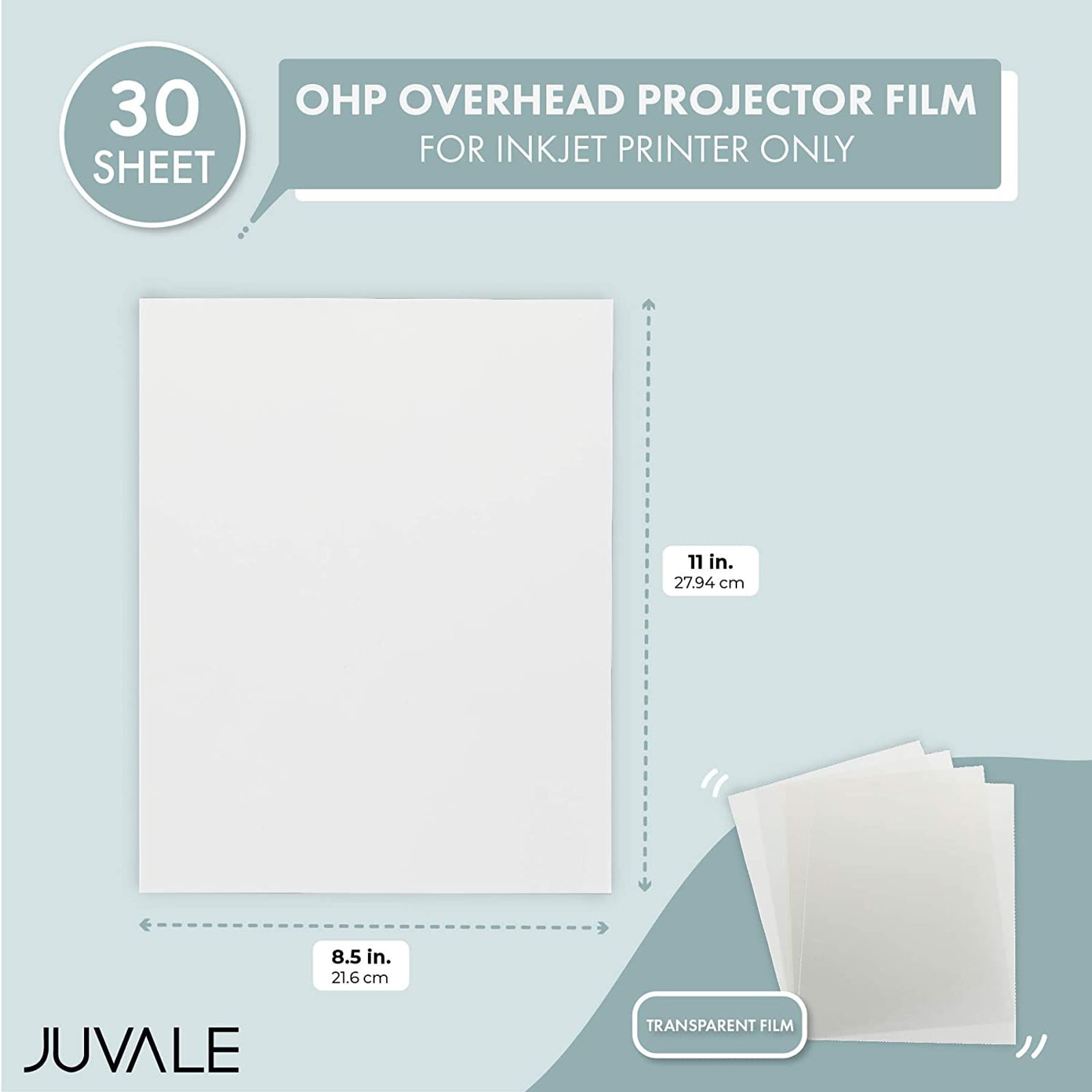20Sheets A3 OHP Film Inkjet  Overhead Projector Clear Film with White Stripe Har 