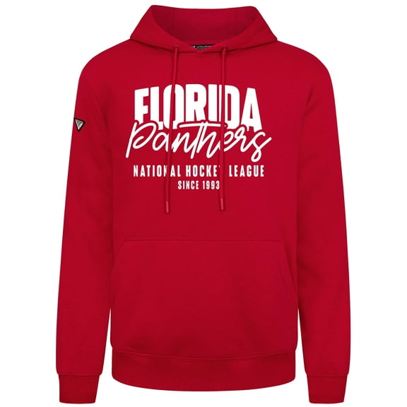 Men's Levelwear Red Florida Panthers Podium Response Pullover Hoodie
