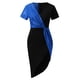 thumbnail image 3 of Gibobby Vestido de fiesta para mujer elegante Vestido de cóctel con cintura de lentejuelas y bloques de color para fiesta de cóctel sexy para mujer(Azul,CH), 3 of 5