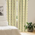 thumbnail image 2 of Ambesonne Fruits Curtains, Apple Pears Fresh Garden, Pair of 28"x63", Hunter Green and Yellow, 2 of 5