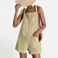 thumbnail image 6 of WMTBSRSW Shorts Jumpsuit for Women Sleeveless Adjustable Strap Rompers Oversized Dressy Casual Overalls with Pocket 2025 Summer Clothes for Teen Girls, 6 of 8