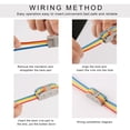 thumbnail image 3 of 20 Pcs 11-28 AWG PCT-2-3 Quick Wiring Connector, Compatible with Electrical Cables, 3 of 5