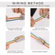 thumbnail image 3 of 20 Pcs 11-28 AWG PCT-2-3 Quick Wiring Connector, Compatible with Electrical Cables, 3 of 5