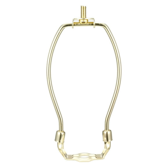 Unique Bargains 6 inch Height Lamp Harp Fitter for Lamp Shades Brass Finish