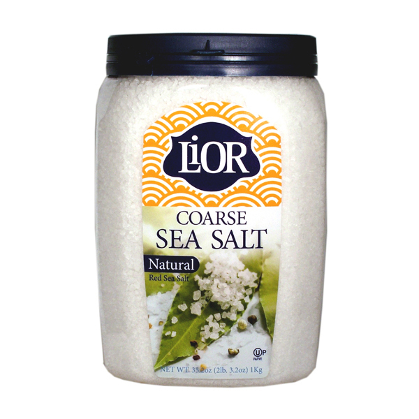 Lior Coarse Sea Salt Natural Red Sea Salt 35.2 Oz.Kosher For Passover