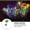 thumbnail image 5 of LINLIN 3PCS Solar Carnation Flower Lights, Waterproof 42LED Multicolor Copper Wire String Lights Solar Floral Decorative Landscape Stake Lights for Outdoor Garden Lawn Yard Path, 5 of 9