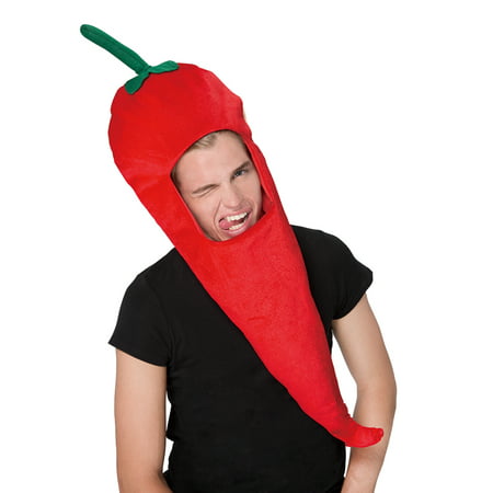 Novelties Chili Pepper Plush Costume Hat For Funny Costume Party Dress up