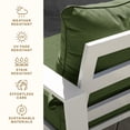 thumbnail image 5 of Honeycomb Siège Profond Extérieur, 24 Pouces" L x 23 Pouces" P, Coussin de Chaise Extérieur Rayé Vert Pin, 5 of 5