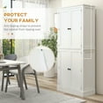 thumbnail image 5 of HOMCOM Kitchen Pantry Cabinet w/ 5-tier Shelving, 8 Spice Racks, Drawer, 5 of 9