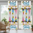 thumbnail image 4 of Dwarf Sunflower Outdoor Curtains for Patio, Welcome Summer Waterproof Outside Curtains Privacy Blackout Curtain for Porch Pergola Cabana, 1 Panel 54W x 95L Inch, 4 of 9